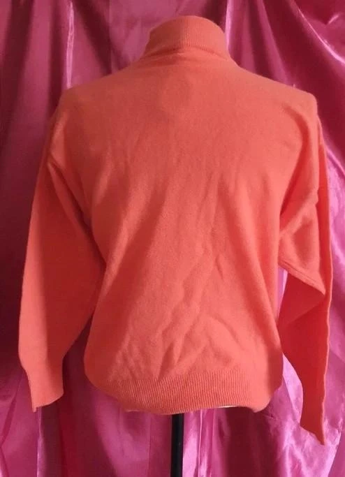 Pull col roulé corail femme 38 - M – photo 3